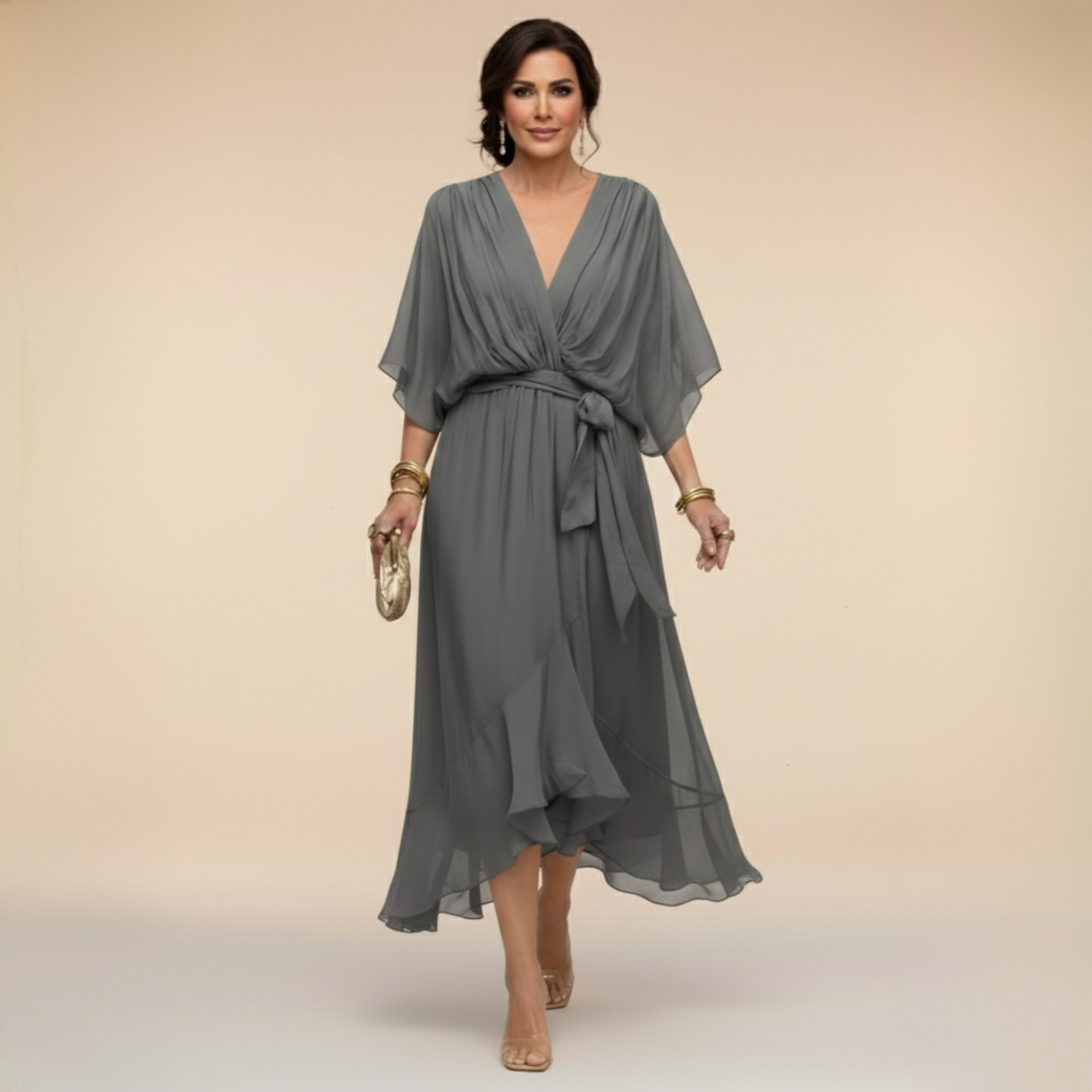 MARTA™ | Robe légère et transparente à col en V