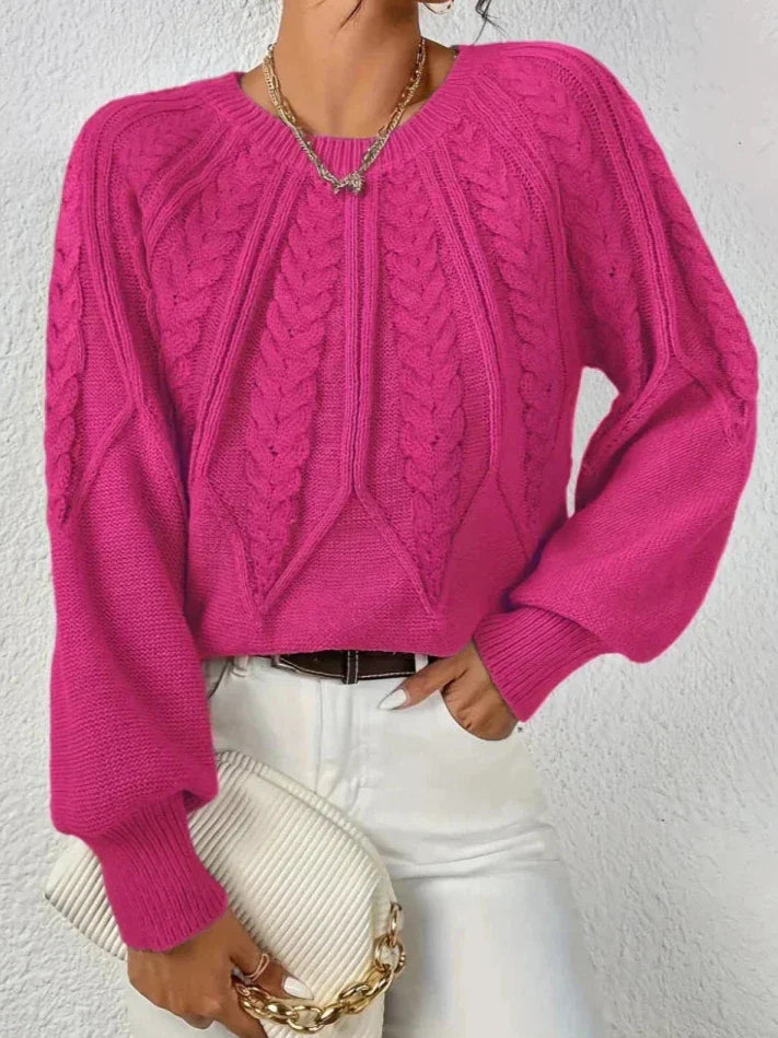 Florence | Pull chic en maille tressée