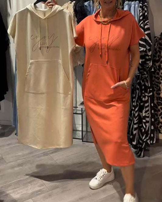 NELINE - ROBE DE SOIRÉE À CAPUCHE