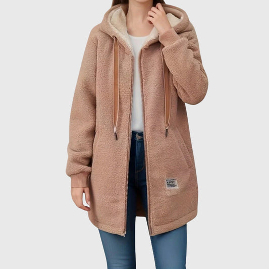 ANJIE - VESTE POLAIRE DOUCE MI-LONGUE
