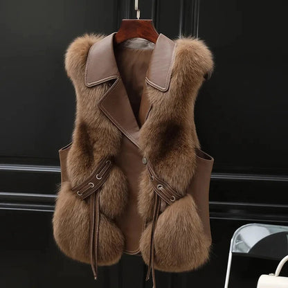 Isabella™ | Gilet luxueux en fausse fourrure