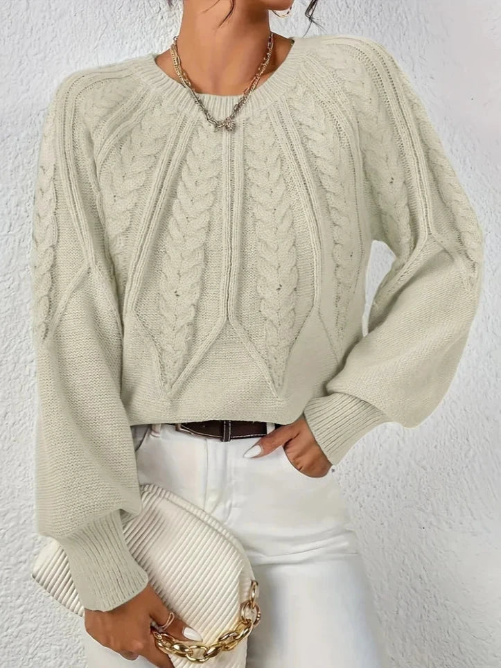 Florence | Pull chic en maille tressée
