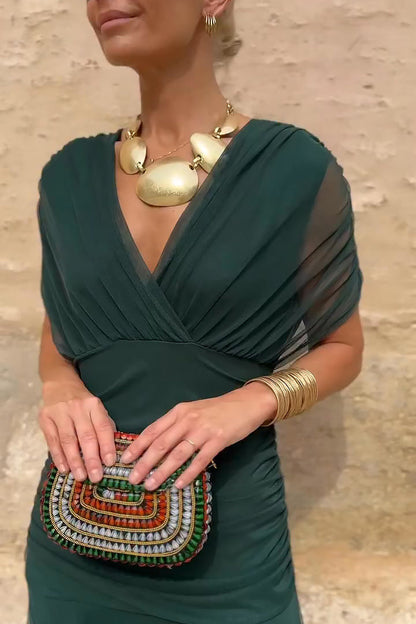 Louise™ Robe Longue de Cérémonie Élégante avec Décolleté en V