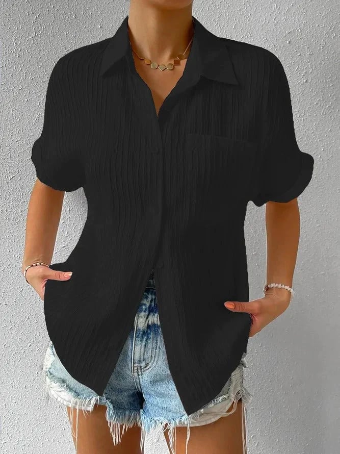 Florence / Blouse ample boutonnée décontractée