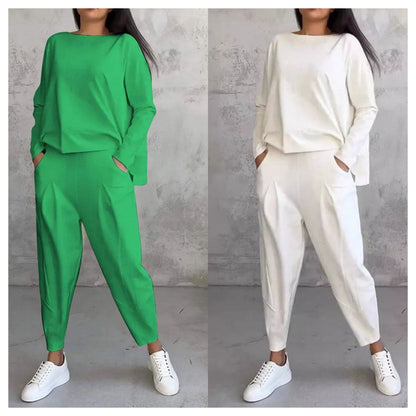 FRANÇOISE - ENSEMBLE 2 PIÈCES HAUT À MANCHES LONGUES ET PANTALON