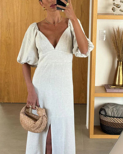 Émiliano™ | Robe midi en lin