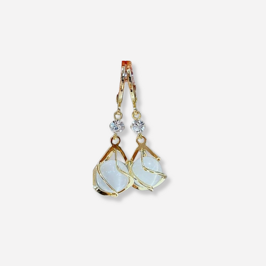 Boucles d'oreilles glamour opale Cheyenna