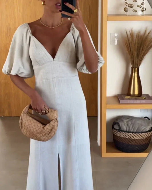 Émiliano™ | Robe midi en lin