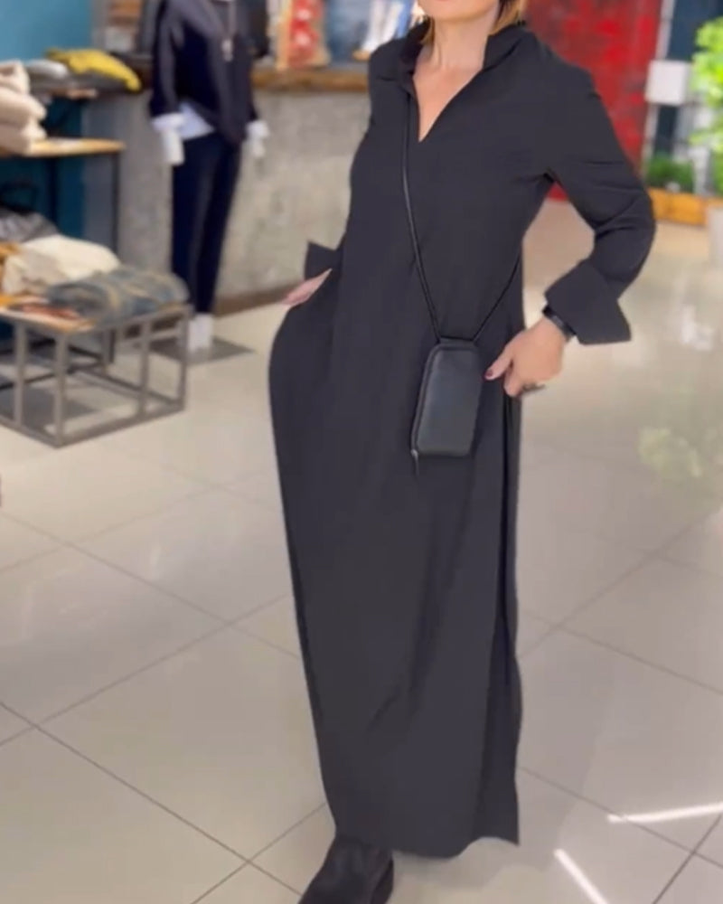 Eva™ |Divers robe longue avec col et fente