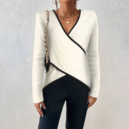 MARIE - PULL LUXE À COL EN V