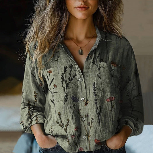Isabelle™ | Chemisier Vintage À Imprimé Floral
