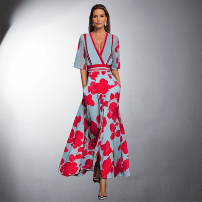 Lena™ | Robe florale élégante faite à la main