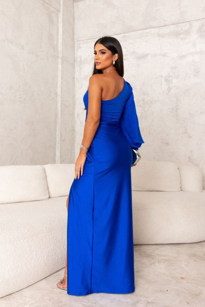 Araceli | Robe en satin à une manche