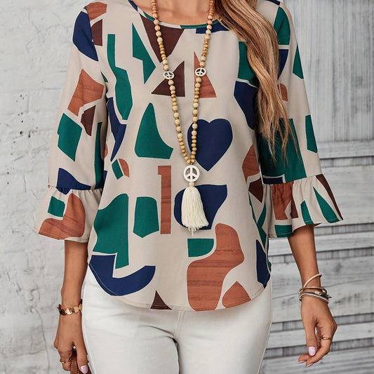 ARAÏS – BLOUSE GÉOMÉTRIQUE