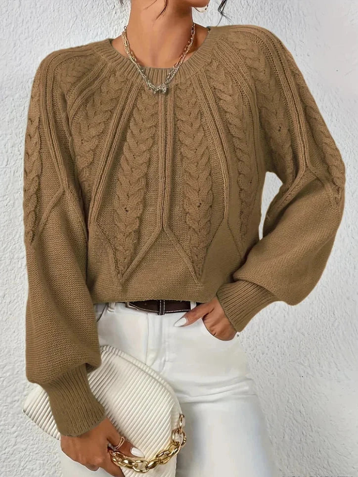 Florence | Pull chic en maille tressée