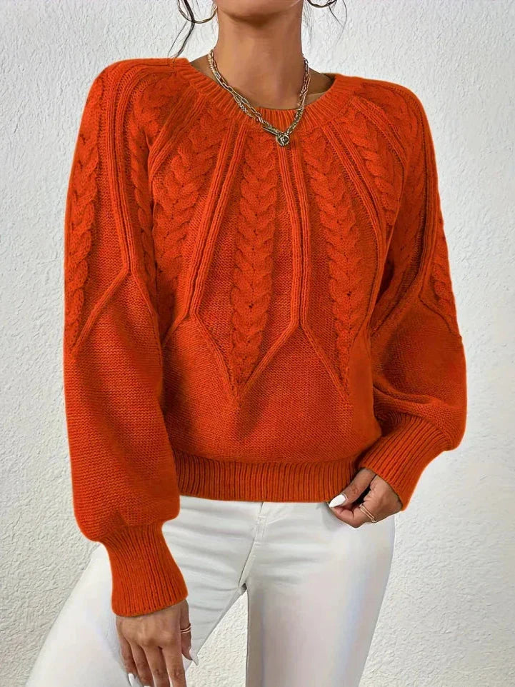 Florence | Pull chic en maille tressée