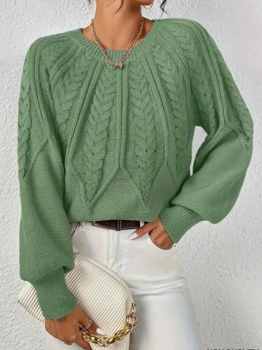 Florence | Pull chic en maille tressée