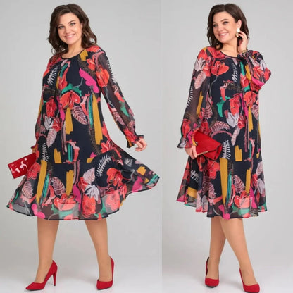 Manuelle™ | Robe florale fluide élégante féminine