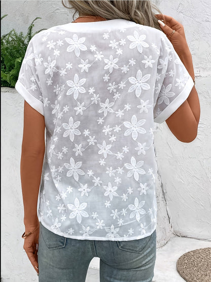KEA – BLOUSE À BOUTONS ET DÉCOLLETÉ EN V