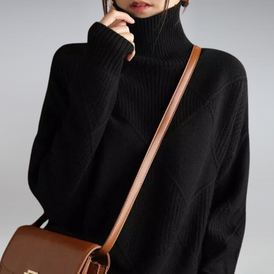 Adélie | PULL COL ROULÉ CHIC