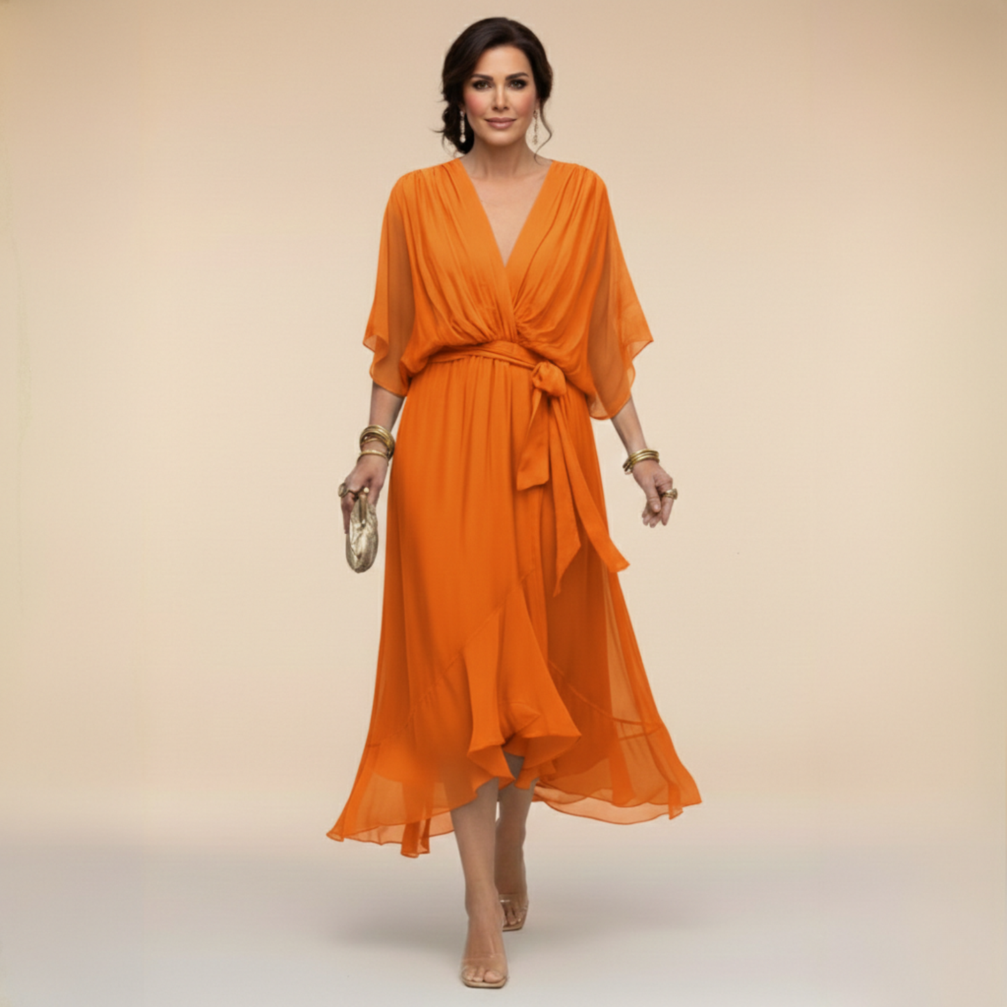 MARTA™ | Robe légère et transparente à col en V