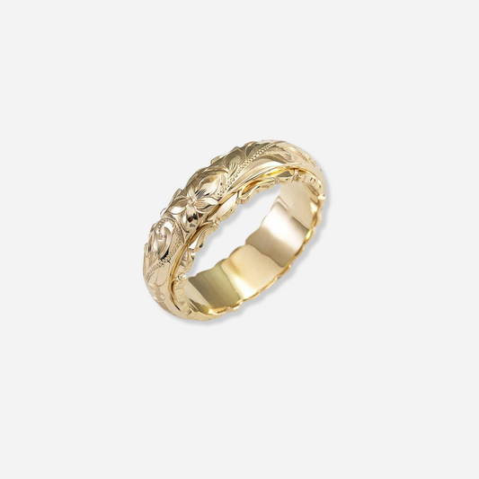 Bague Madelief vintage avec accent floral