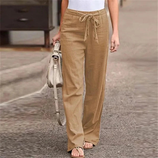 INGRID – PANTALON EN LIN STRETCH