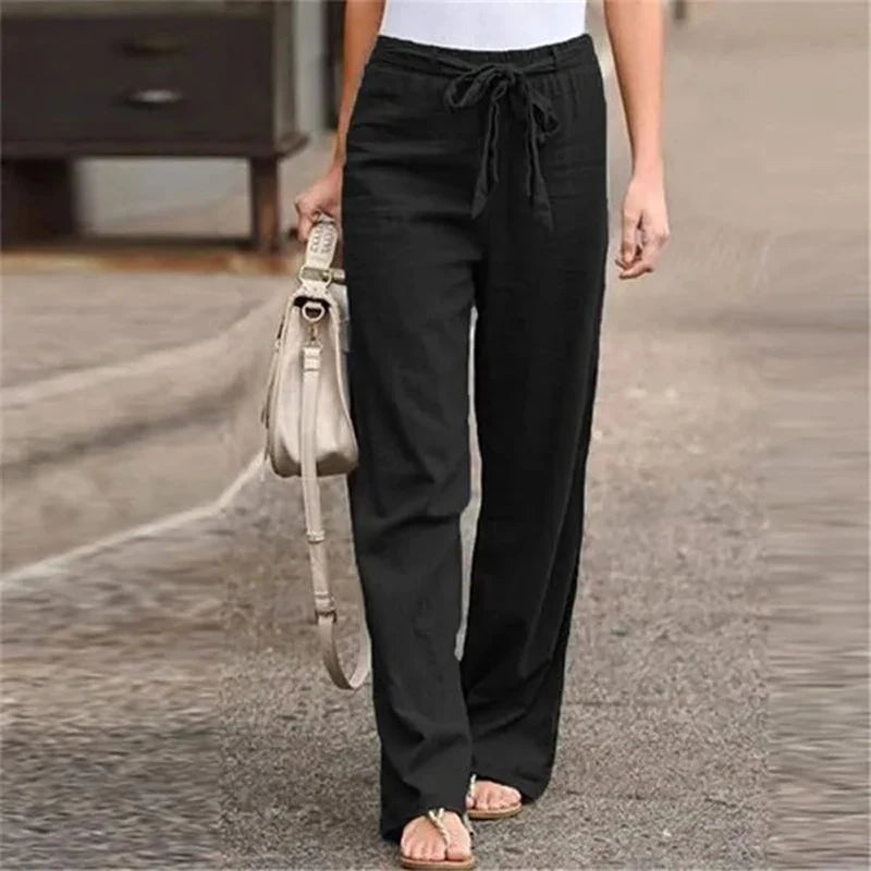 INGRID – PANTALON EN LIN STRETCH