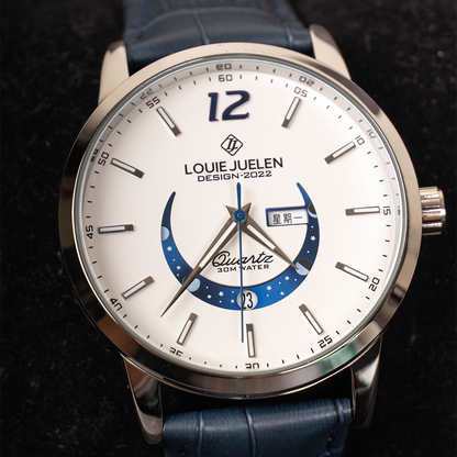 Montre élégante avec phases de lune