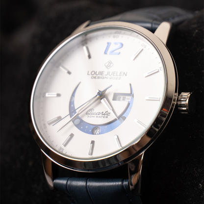 Montre élégante avec phases de lune