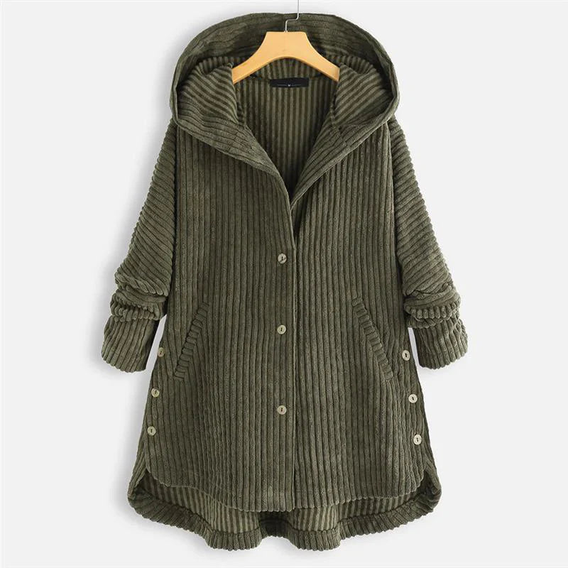 Daria™ | Manteau côtelé à capuche