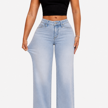 BootyLift™ BBL Mid-Low Rise Stretch Wide-Leg Jeans
