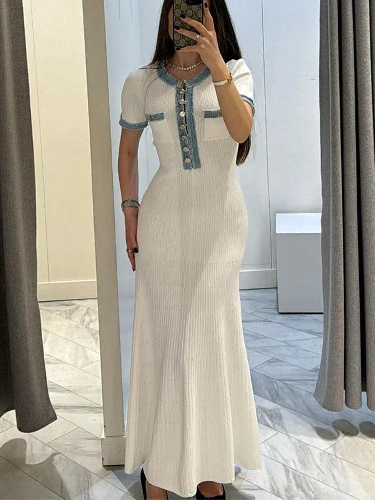 Yolande™ | Robe tricotée élégante