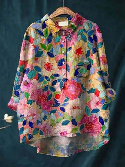 Lila - Blouse à imprimé floral