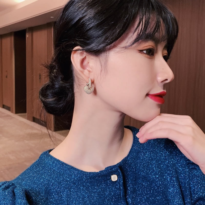 Boucles d'oreilles perles coeurs Yuli