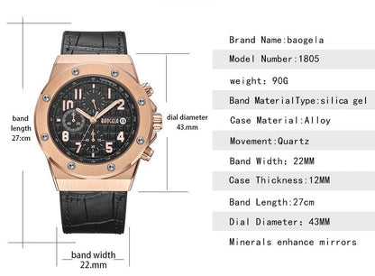 Montre chronographe décontractée