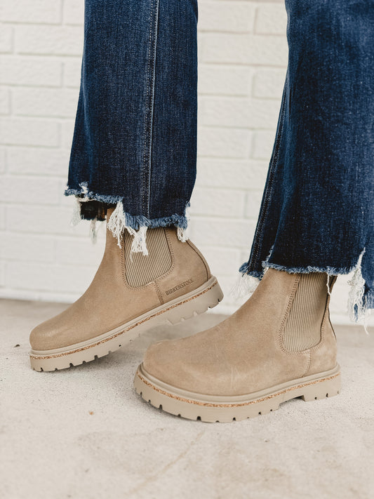Marchelune Women's Highwood Suede Leather Chelsea Boot - Taupe