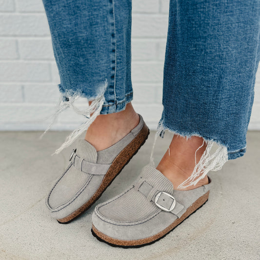 Marchelune Buckley Suede Embossed - Corduroy Stone Coin