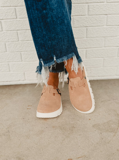 Marchelune Boston Papillio Chunky Suede Leather - Warm Sand