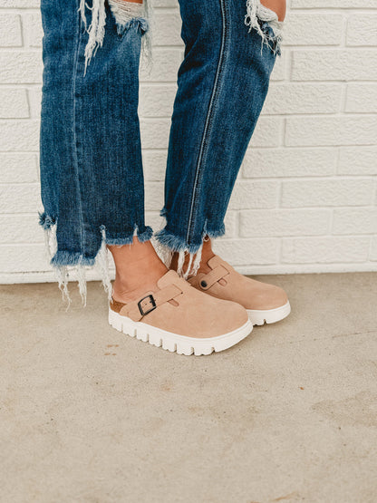 Marchelune Boston Papillio Chunky Suede Leather - Warm Sand