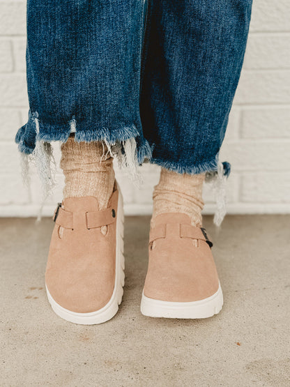 Marchelune Boston Papillio Chunky Suede Leather - Warm Sand