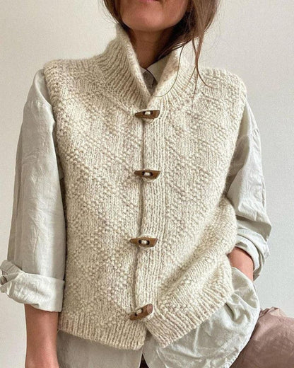 STACY - GILET EN TRICOT SANS MANCHES SOPHISTIQUÉ