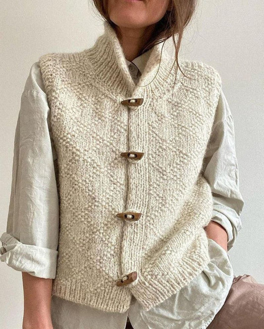 STACY - GILET EN TRICOT SANS MANCHES SOPHISTIQUÉ