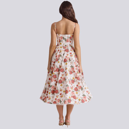 Kira | Robe longue trapèze élégante à col en V