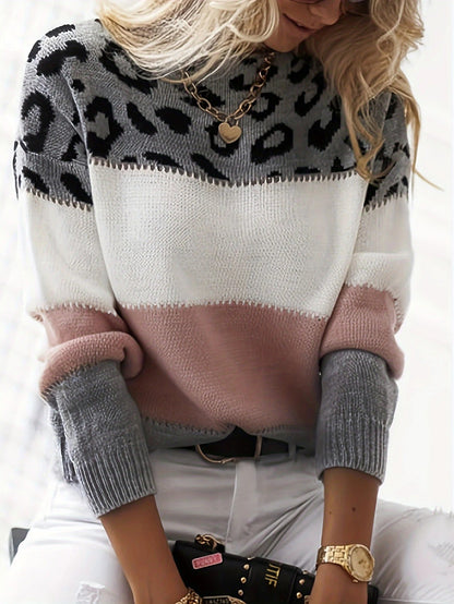 Sophie | Pull motif léopard