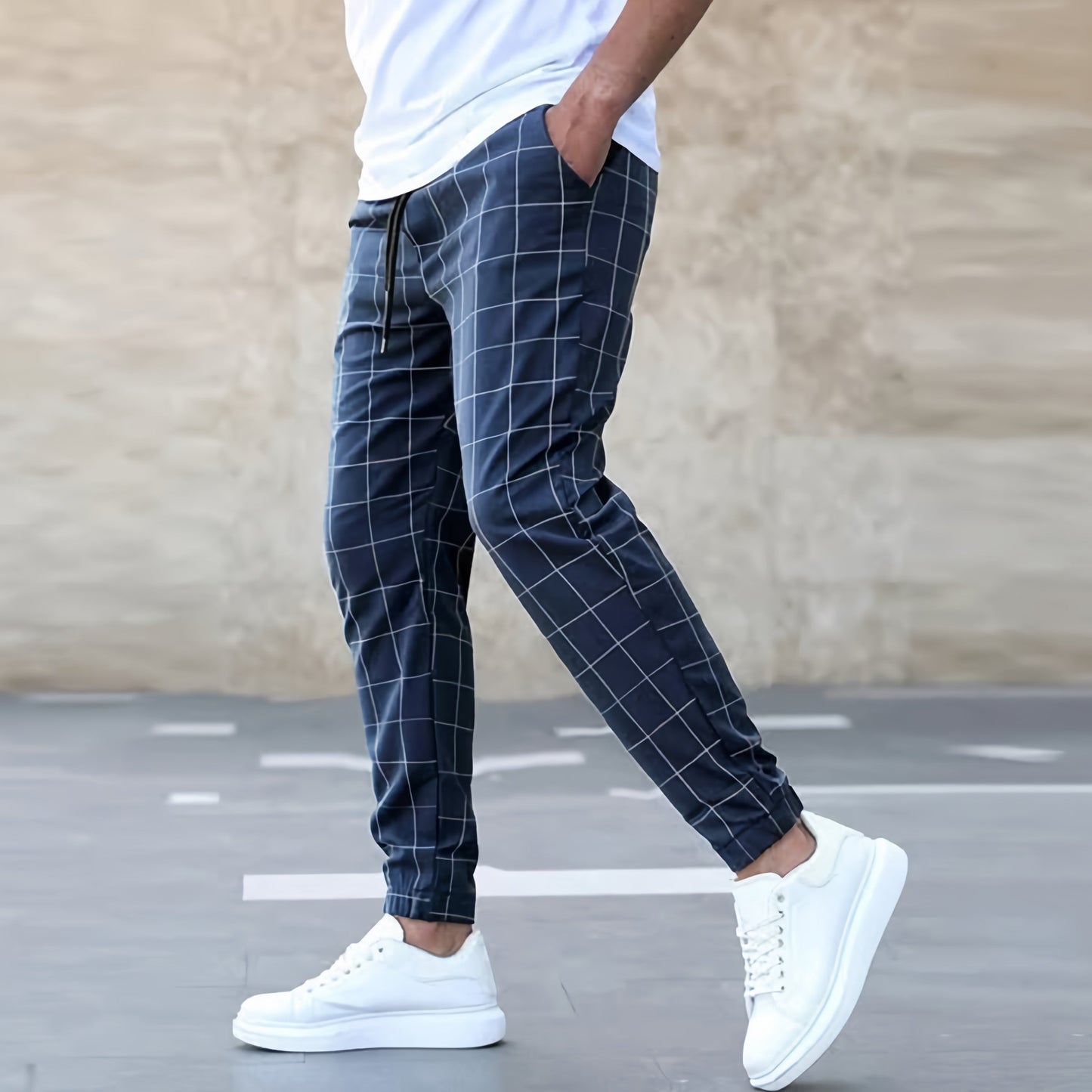 Clemens – Pantalon de jogging élégant en quadri