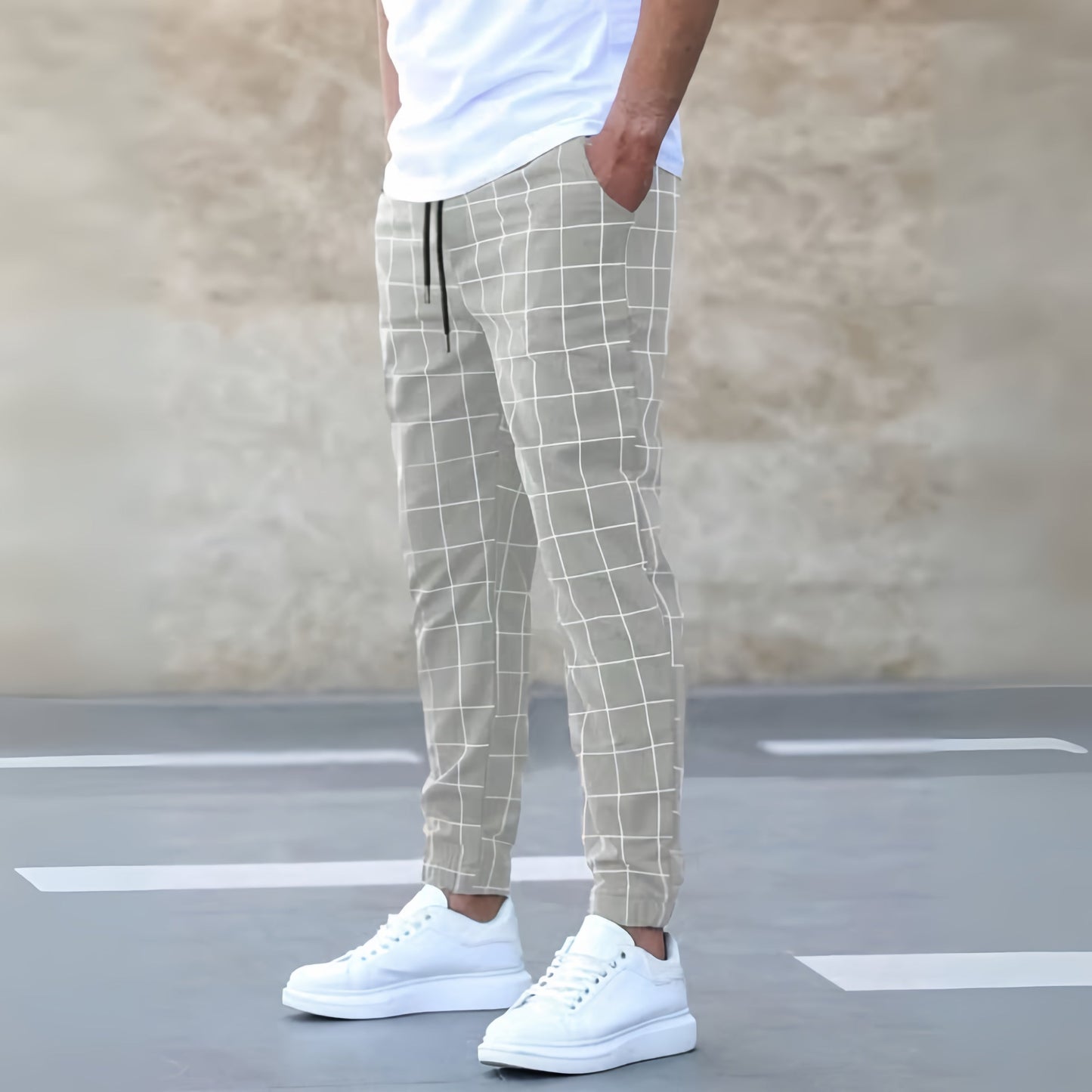Clemens – Pantalon de jogging élégant en quadri