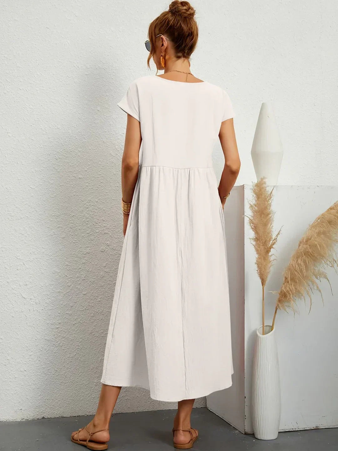 Gabrielle™ - Robe midi fluide élégance intemporelle