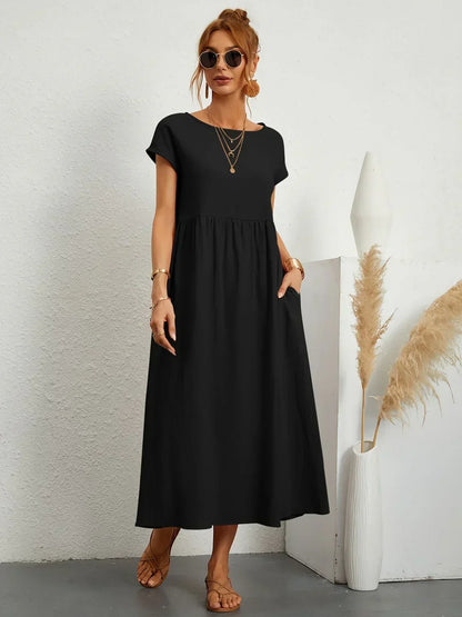 Gabrielle™ - Robe midi fluide élégance intemporelle