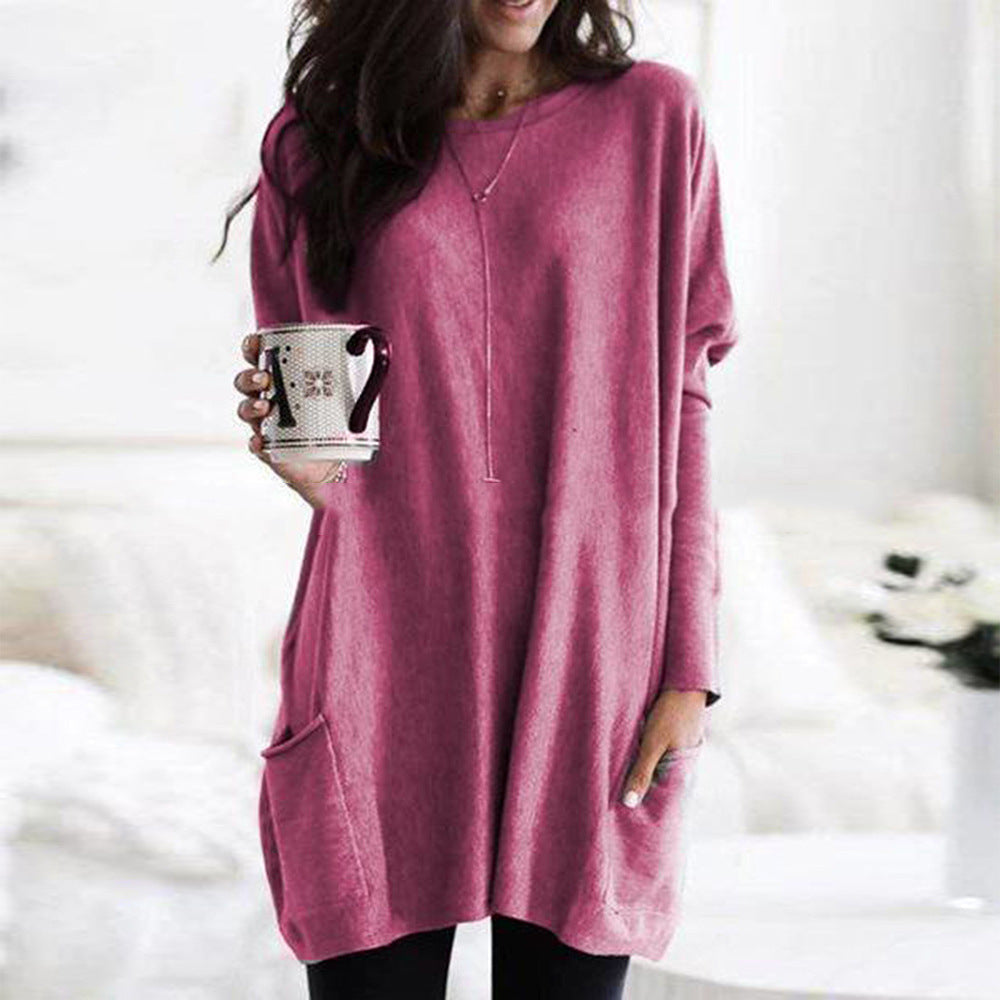 Nitta - Chemise unie avec poches et manches longues
